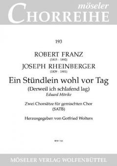 Ein Stündlein wohl vor Tag op. 45,6 Standard