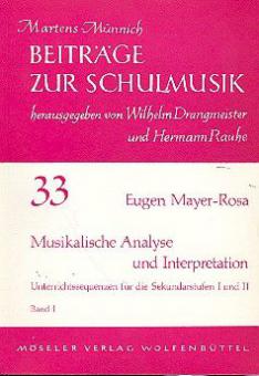 Musikalische Analyse und Interpretation 1 