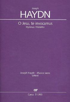 O Jesu, te invocamus Hob:XXIVa:6/8b 