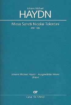 Missa Sancti Nicolai Tolentini MH 109 Standard