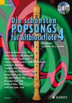 Die schönsten Popsongs für Altblockflöte 4 