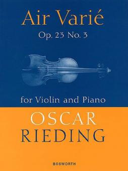 Air Varie for Violin and Piano Op. 23 No. 3 