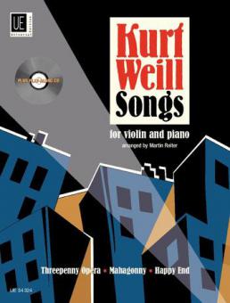 Kurt Weill Songs For Violin And Piano 