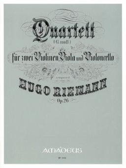 Quartett in g-moll op. 26 