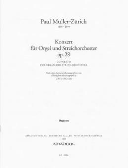 Konzert für Orgel und Streichorchester, op. 28 