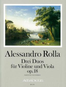 3 Duos op. 18 für Violine und Viola 