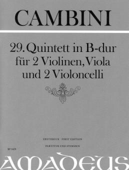 29. Quintett in B-dur 
