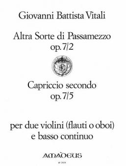 Altra Sorte di Passamezzo op. 7/2, Capriccio secondo op. 7/5 