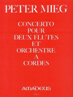 Concerto pour deux flutes et orchestre a cordes 