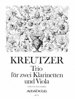 Trio für 2 Klarinetten und Viola 