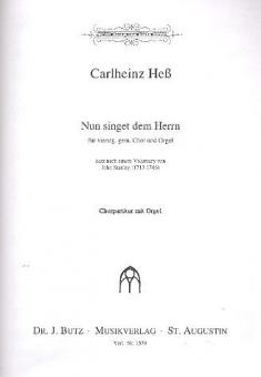 Nun singet dem Herrn 
