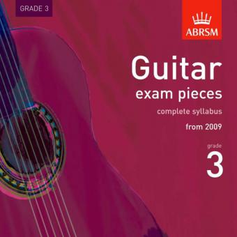 Guitar Exam Pieces 2009 CD, ABRSM Grade 3 