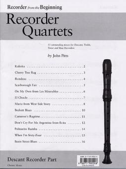 Recorder From The Beginning: Recorder Quartets 