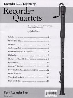 Recorder From The Beginning: Recorder Quartets 