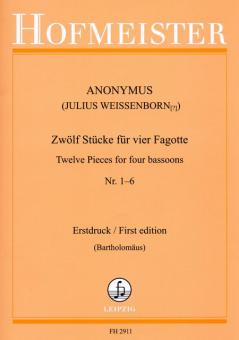 12 Stücke für 4 Fagotte Vol. 1 