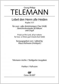 Lobet den Herrn, alle Heiden 
