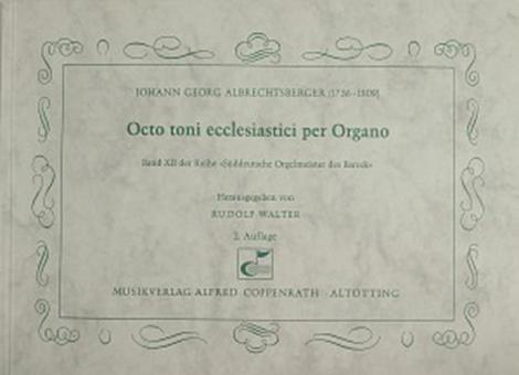 Octo toni ecclesiastici per Organo Standard
