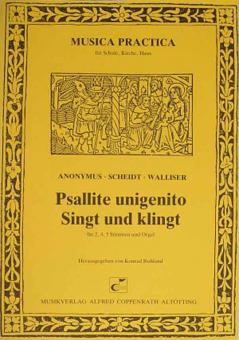 Psallite unigenito für 2, 4, 5 Stimmen und Orgel 