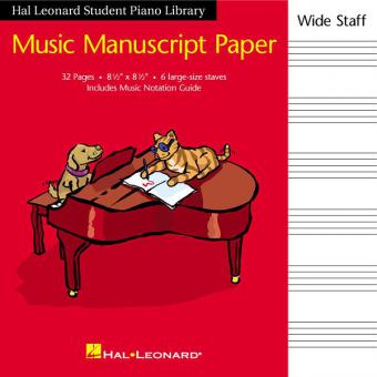 Music Manuscript Paper Wide Staff 