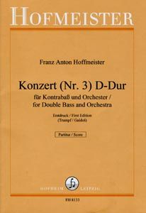 Konzert (Nr. 3) D-Dur für Kontrabass und Orchester 