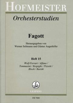 Orchesterstudien für Fagott Heft 15 
