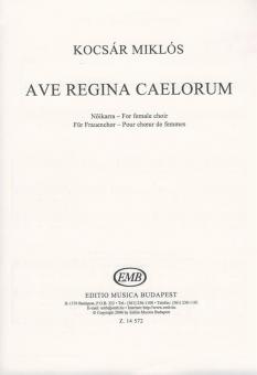 Ave regina caelorum für Frauenchor 