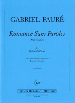 Romance Sans Paroles op. 17/3 