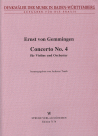 Concerto No. 4 für Solo-Violine, 2 Flöten, 2 Hörner und Streicher 