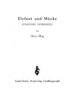 Elefant und Mücke op. 520 