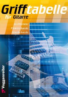 Grifftabelle für Gitarre 