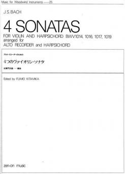4 Sonaten BWV 1014, 1016, 1017, 1019 