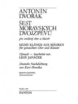 Six Moravian Songs Standard