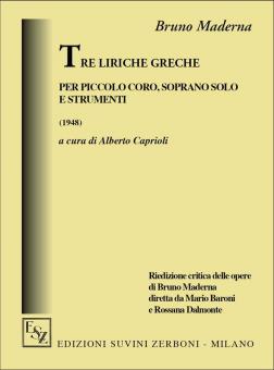 Tre Liriche Greche 