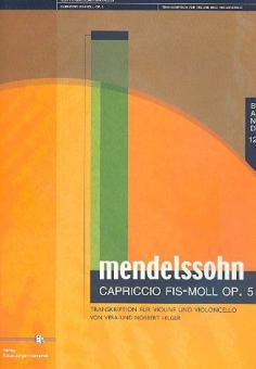 Capriccio fis-Moll op. 5 