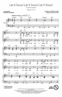 Let It Snow! Let It Snow! Let It Snow! 