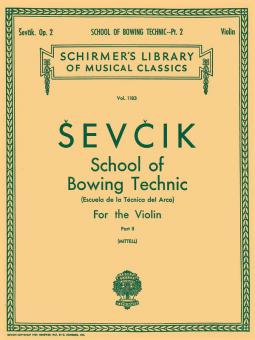School Of Bowing Technics for Solo Violin Op. 2 Book 2 