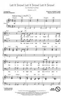 Let It Snow! Let It Snow! Let It Snow! 