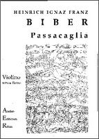 Passacaglia, Violine solo (mit beigefügter Handschrift Bibers) 