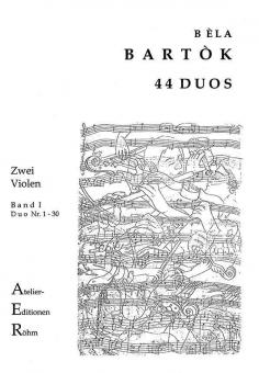 44 Duos für 2 Violen 1 (Duo 1 bis 30) 