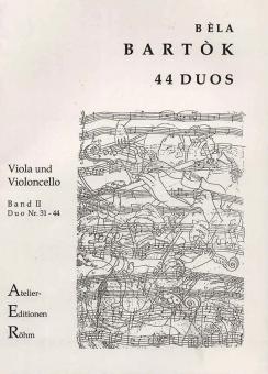 44 Duos für 2 Violinen 2 (Duo 31 bis 44) 