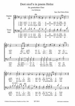 Dort nied'n in jenem Holze 
