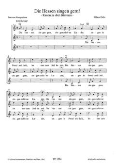Die Hessen singen gern 