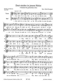 Dort nieden in jenem Holze 