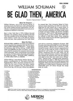 Be Glad Then, America 
