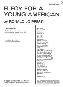 Elegy For A Young American 