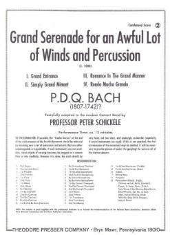 Grand Serenade For An Awful Lot Of Winds And Percussion 