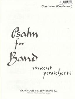 Psalm For Band Op. 53 