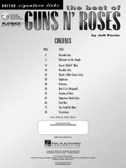 The Best Of Guns N' Roses: Guitar Signature Licks 