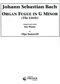 Fugue in G Minor (The Little) 