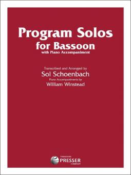 Program Solos For Bassoon 